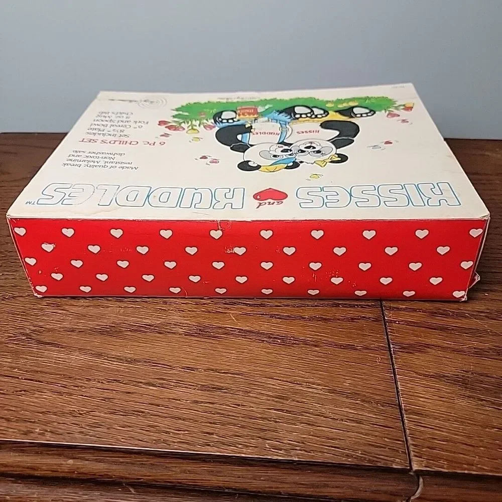 Vtg‎ 1985 6 Piece Child's Dish Set Panda Bears Melamine New Old Stock Taiwan